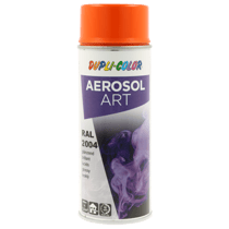 Spray de peinture - Orange pur - RAL 2004 - Brillant - Tous supports - Aérosol Art