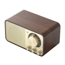 Enceinte Bluetooth Rétro Stéréo Sans Fil Puissance 7W Autonomie 10h Supporte TF AUX U Disk FM YONIS