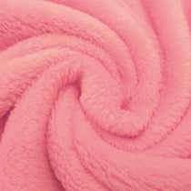 Tissu Doudou uni Rose