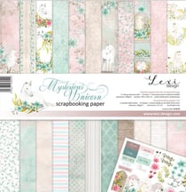 11 papiers imprimés scrapbooking 30 x 30 cm Lexi Design MYSTERIOUS UNICORN