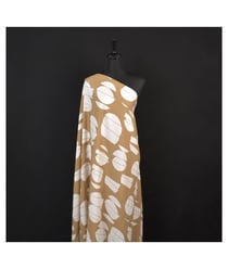 Tissu coton viscose imprimé de formes géométriques de 140 cm de largeur 02-beige vendu par 50 cm