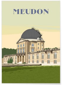 Affiche ville Meudon | A3 : 29,7x42cm