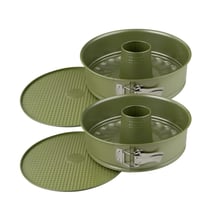 Ensemble de 2 Moules à manqué et à savarin double fond 26 cm Zenker Green Vision