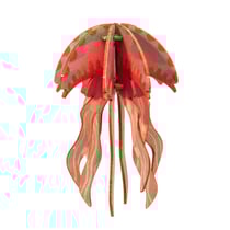 Mini maquette méduse 3D en bois à monter