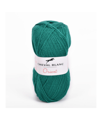 Fil à tricoter ORIENT - Cheval Blanc 203 Bouteille bleu
