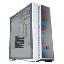Boîtier PC COOLER MASTER Masterbox 520 Mesh White ARGB ATX - Acier, Plastique, Verre trempé - Blanc - 49,8 x 21 x 50,2 cm