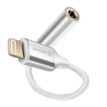 Swissten Adaptateur Audio Lightning vers Jack 3.5 mm p. iPhone Blanc