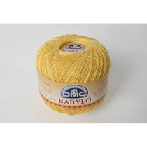 Fil à crocheter Babylo Gross. 10 - Col. 743 - Jaune de Naples