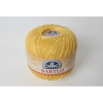 Fil à crocheter Babylo Gross. 10 - Col. 743 - Jaune de Naples
