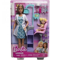 Coffret barbie dentiste, le cabinet dentaire - metier, carriere - mattel - hkt70 - poupees et accessoires
