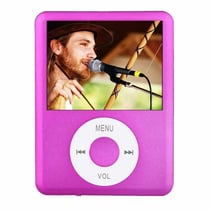 Lecteur MP4 Écran 1.8 Pouces FM Radio E-Book Calendrier Noir Rouge YONIS