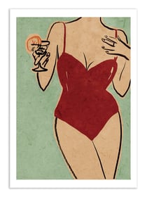 Affiche 30 x 40 cm - Beach Girl - Raissa Oltmanns