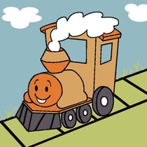 LUC - Kit canevas Soudan Locomotive 20x20cm