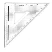 Graphoplex - Equerre de coupe graduée 45° bord acier patin antiglisse 26 cm