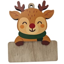 Renne de Noël personnalisable en bois