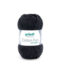Fil à tricoter COTTON FUN - Gründl - certifié Oeko-Tex 16 Noir