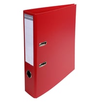 Classeur à levier PVC A4 dos de 70mm. - Rouge - x 10 - Exacompta