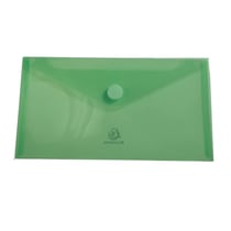 Sachet de 5 mini pochettes-enveloppes polypropylène - 25x13,5cm - Couleurs assorties - x 10 - Exacompta