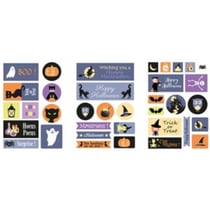 Stickers papier - Halloween - 72 pcs