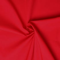 Tissu popeline de coton Rouge - designers-factory (1m x 1m46)