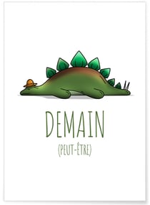 Affiche Enfant 'Demain peut-être' | A3 : 29,7x42cm
