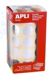 Gommettes rouleau Rond Ø 20 mm Argenté x 1 770