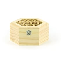 Boite Cannage Hexagonale en Bois 13 cm