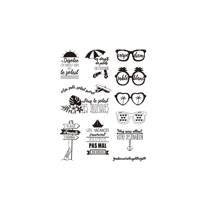 Tampons transparents "en vacances