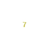 Chiffres en cire - 7 - , or, 9mm, 2 pces