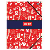 CHEMISE 3 RABATS ELASTIQUE Cities - 24x32 cm
