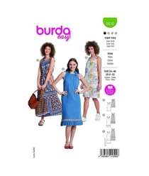 Patron Burda Easy n°5810 – Robe en Popeline Femme Tailles 34-48 taille n°FR 34-48