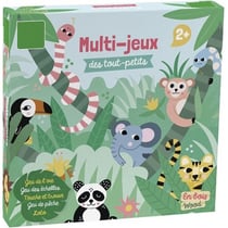 Coffret multi-jeux des tout petits iceland - plateau, pions, accessoires en bois - vilac - 8566