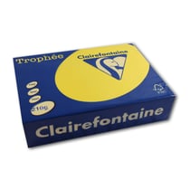 Ramette de papier - A4 - Jaune soleil - 210g - Impression - 250 feuilles - Clairefontaine Trophée