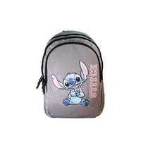 Sac à dos scolaire primaire  - Stitch - Gris - 2 compartiments