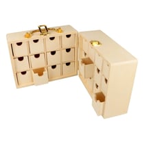 Calendrier de l'Avent valise DIY en BOIS - 19x14,5x12 cm - Artemio