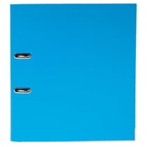 Classeur à levier Prem'Touch intérieur et extérieur en polypropylène - Dos 80mm - A4 maxi. - Bleu clair - x 10 - Exacompta