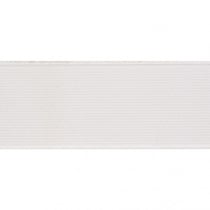 Bobine élastique côtelé 25m Blanc