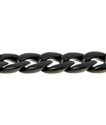 Chaîne Plate en Acrylique de 20mm pour sac à main - Vendue au Mètre - Distrifil Noir