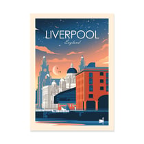 Affiche 30x40 cm - Liverpool England - Studio Inception