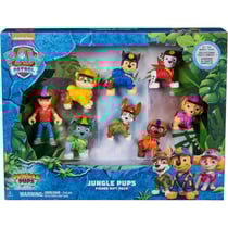 Coffret 8 figurines pat patrouille jungle pups : marcus chase stella ruben tracker zuma rocky ryder - spin master 20139040