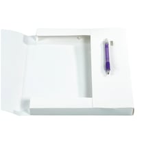 Boite de classement Dos 25mm polypropylène opaque 7/10e Krea Cover - A4 - Blanc - x 17 - Exacompta