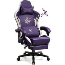 Chaise gaming ergonomique GTPLAYER Dragon Series - Cuir PU - Violet - 70 x 70 x 135 cm