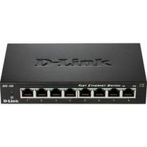 Switch D-Link Switches - Métallique - DES108 - Noir