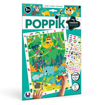 Poster créatif + 150 stickers LA JUNGLE (3-6 ans)