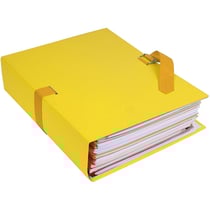 Chemise A Dos Extensible/Sangle Jaune 729E - Exacompta