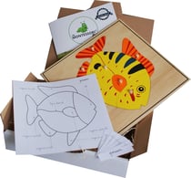 Puzzle Zoologie Poisson Montessori