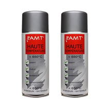 Lot de 2 sprays haute température - gris - AMT