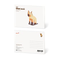 CARTE POSTALE CHAT ASSIS
