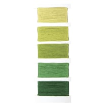 Fil en coton StitchetKnot, 5 couleurs chaque 10m en , vert feuillage