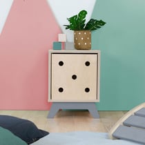 Meuble de rangement NABOSKY gris 1x1